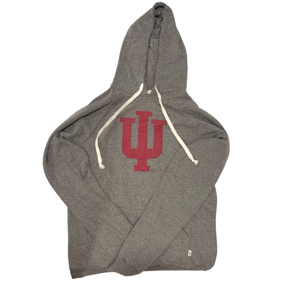 Gray Indiana University Hoosier Hoodie Size L